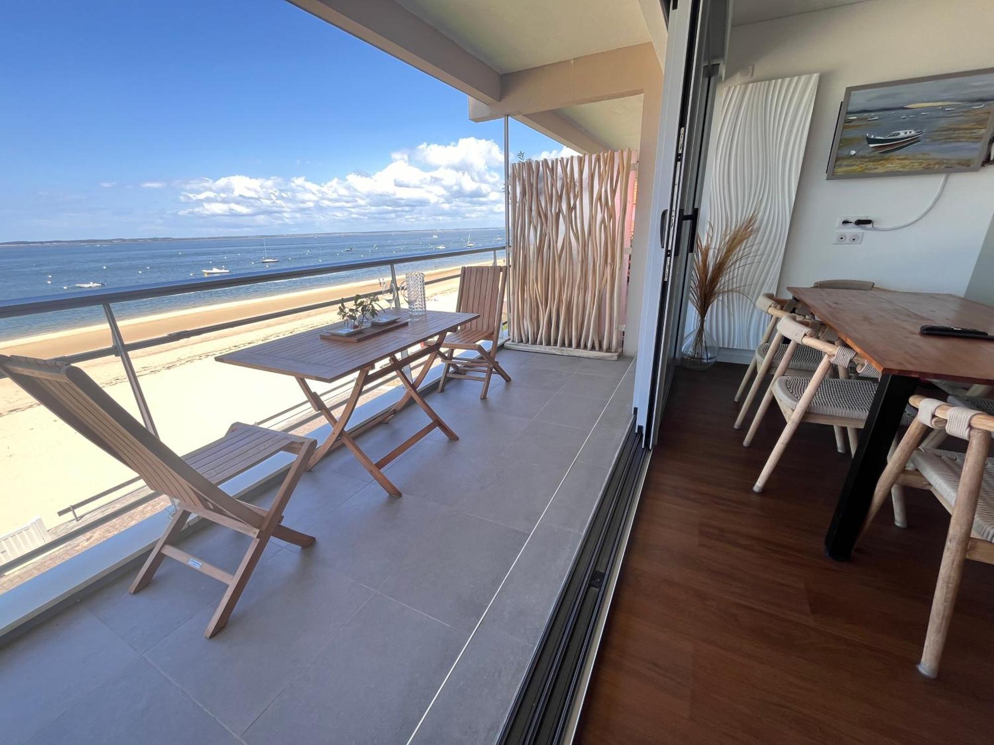 Premiere Ligne Acces Prive Et Direct A La Plage Vue Mer アルカション エクステリア 写真